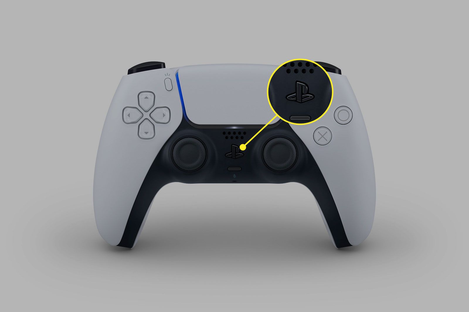 PS-knappen på PlayStation 5 DualSense-handkontrollen