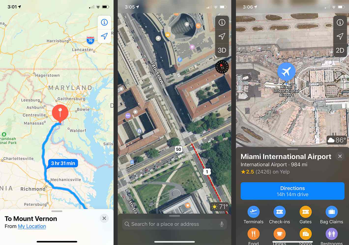 Apple Maps-appen på iPhone