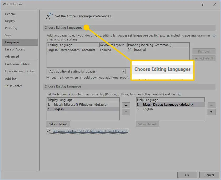 How To Change The Language Of The Word Document