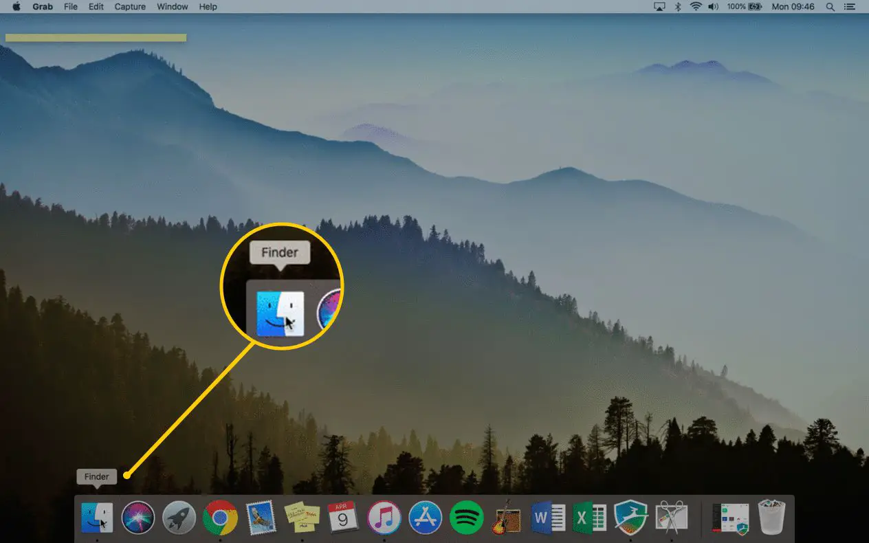 Finder-ikon i macOS Dock