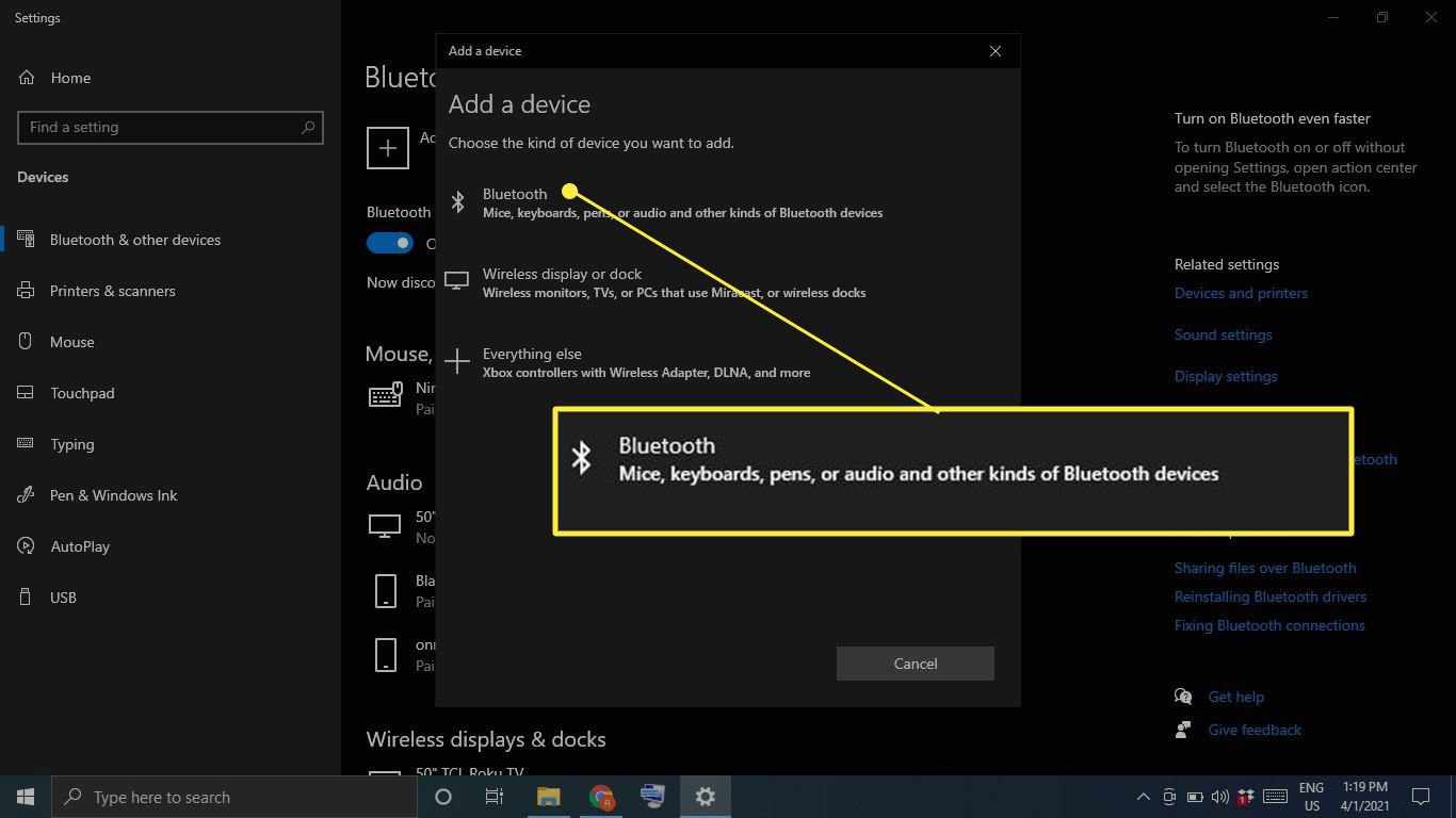 automatically connect bluetooth device windows 10