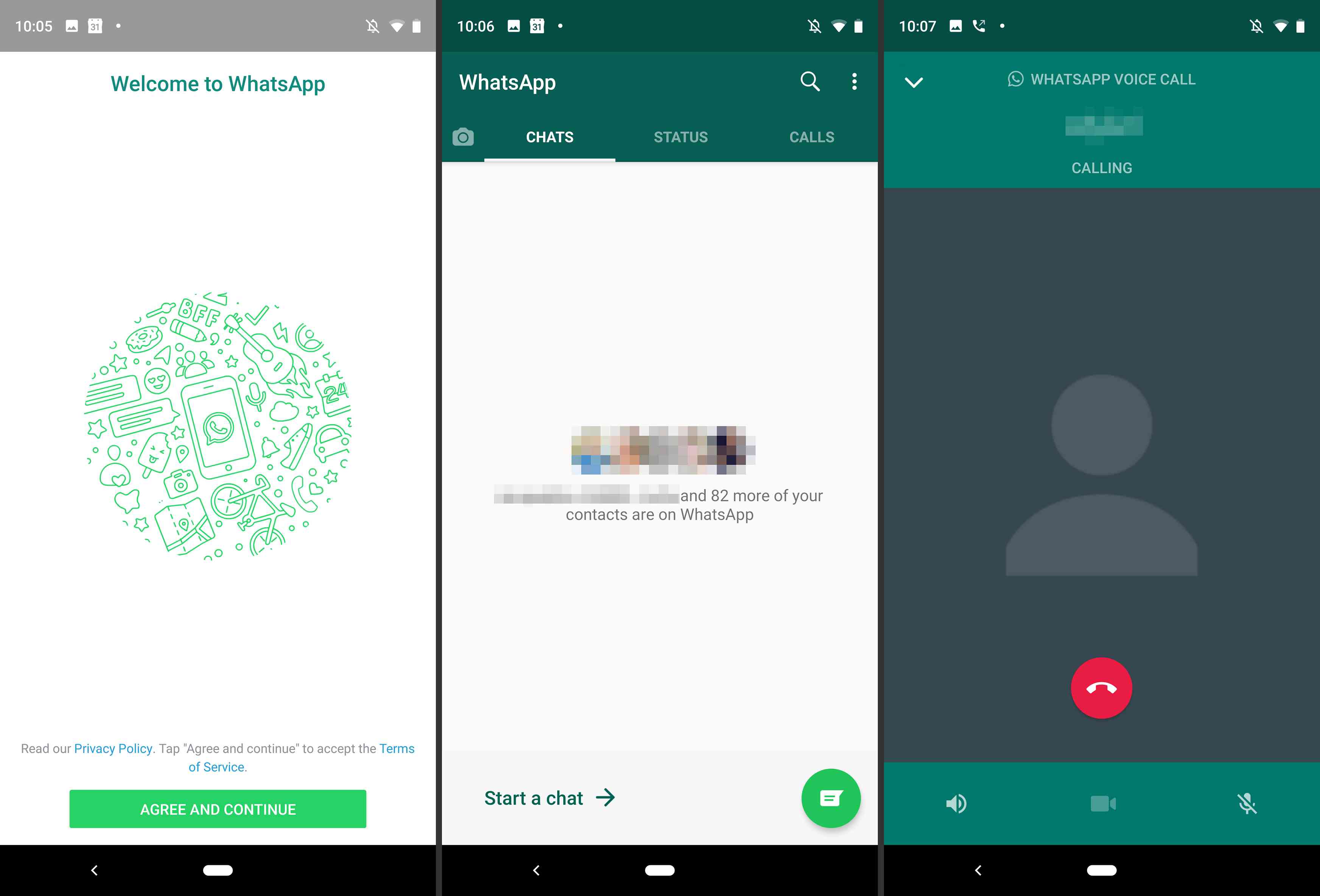 WhatsApp på Android
