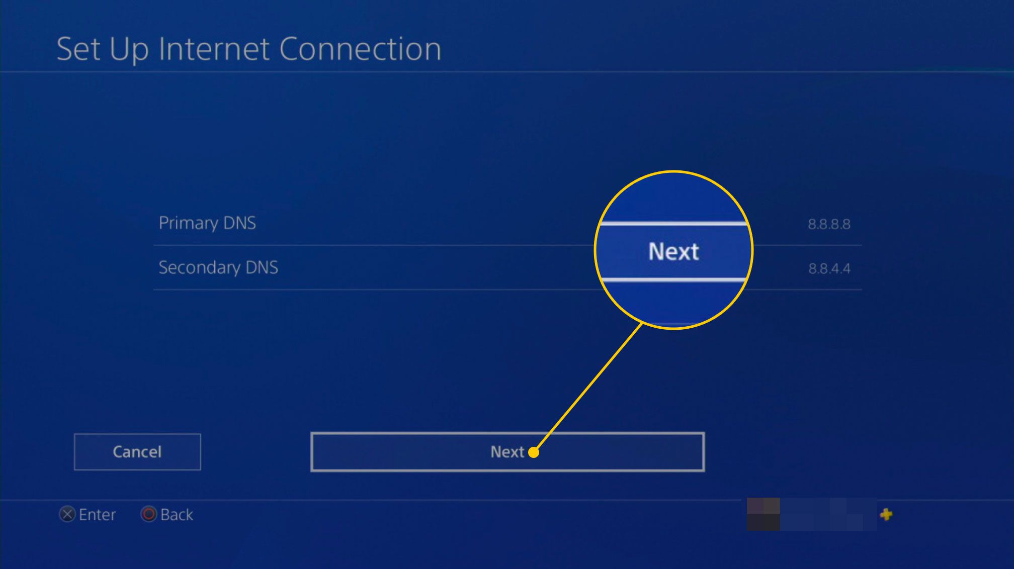 Anpassade DNS-inställningar på en PS4