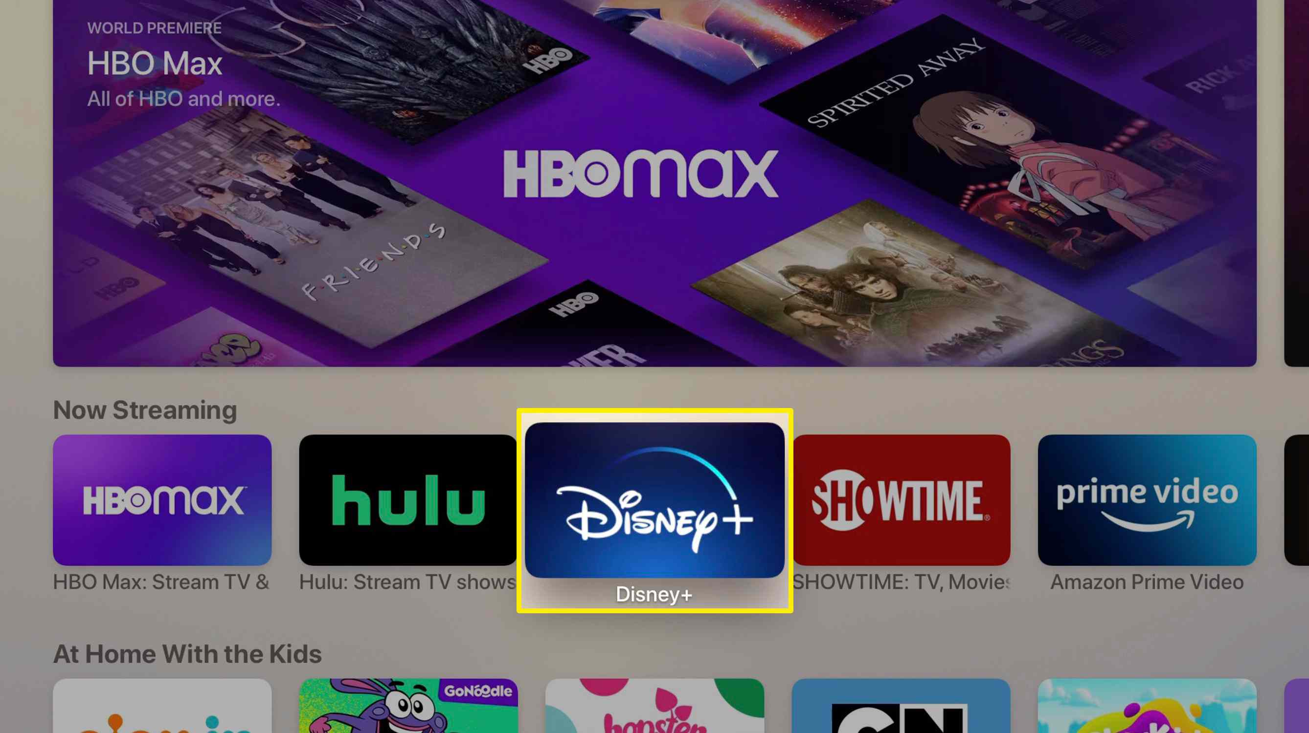 Skärmdump av Apple TV App Store