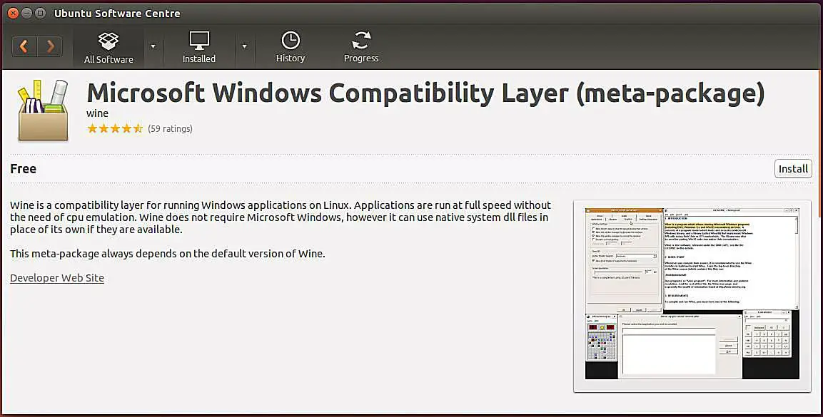WINE Windows-kompatibilitetslager för Linux