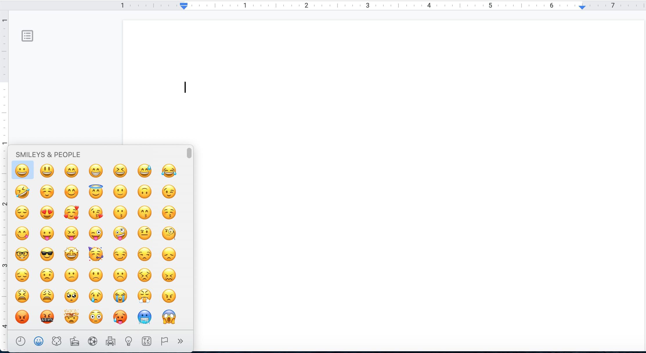 Öppnar emoji-tangentbord på Mac.