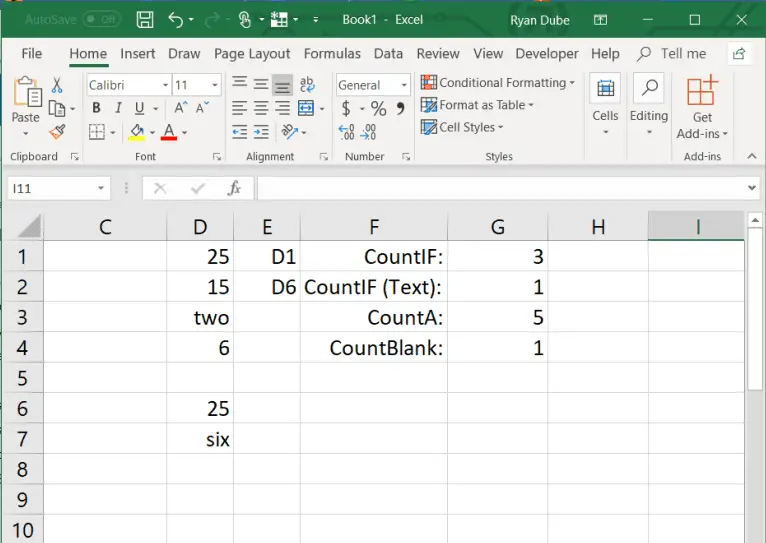 Exempel på att lägga till en cell med en INDIRECT-funktion i Excel