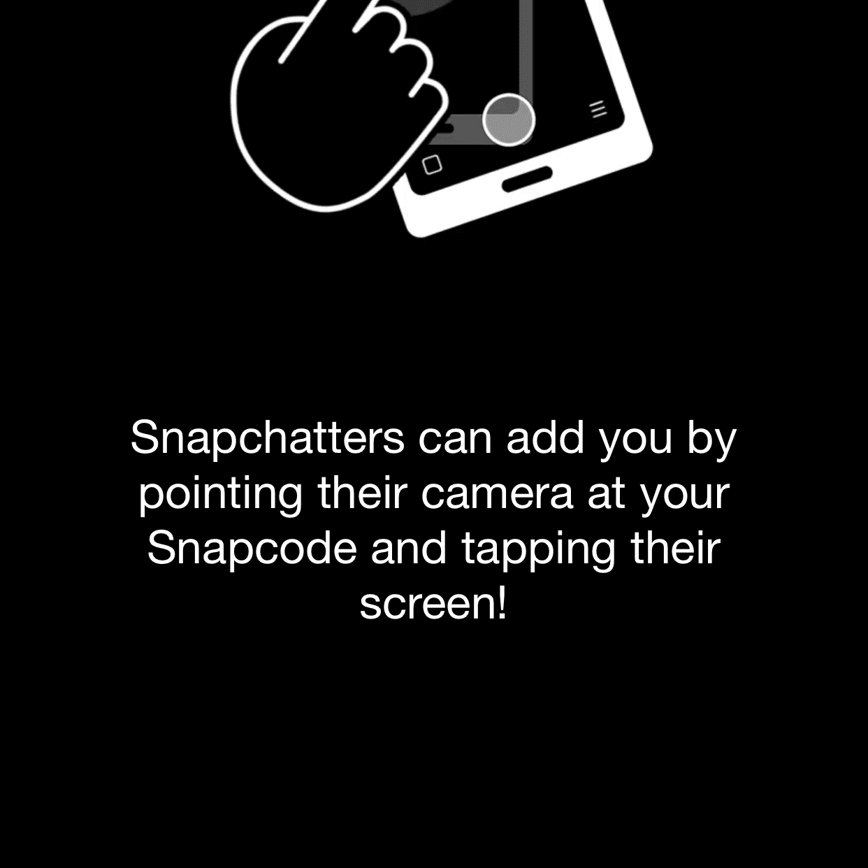 Lägga till en vän i Snapchat för iOS