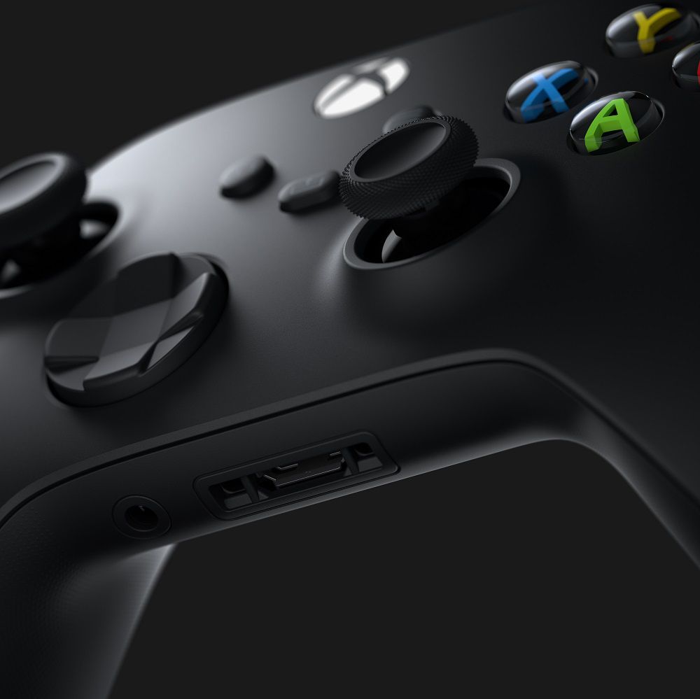 Närbild av Xbox Series X-kontrollenheten.