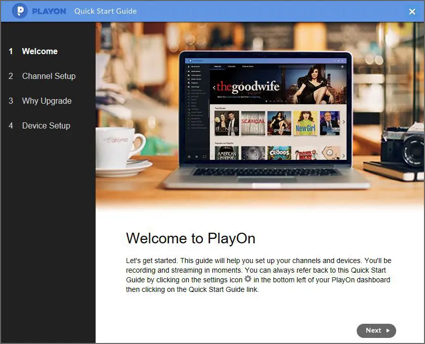 En skärmdump av PlayOn.