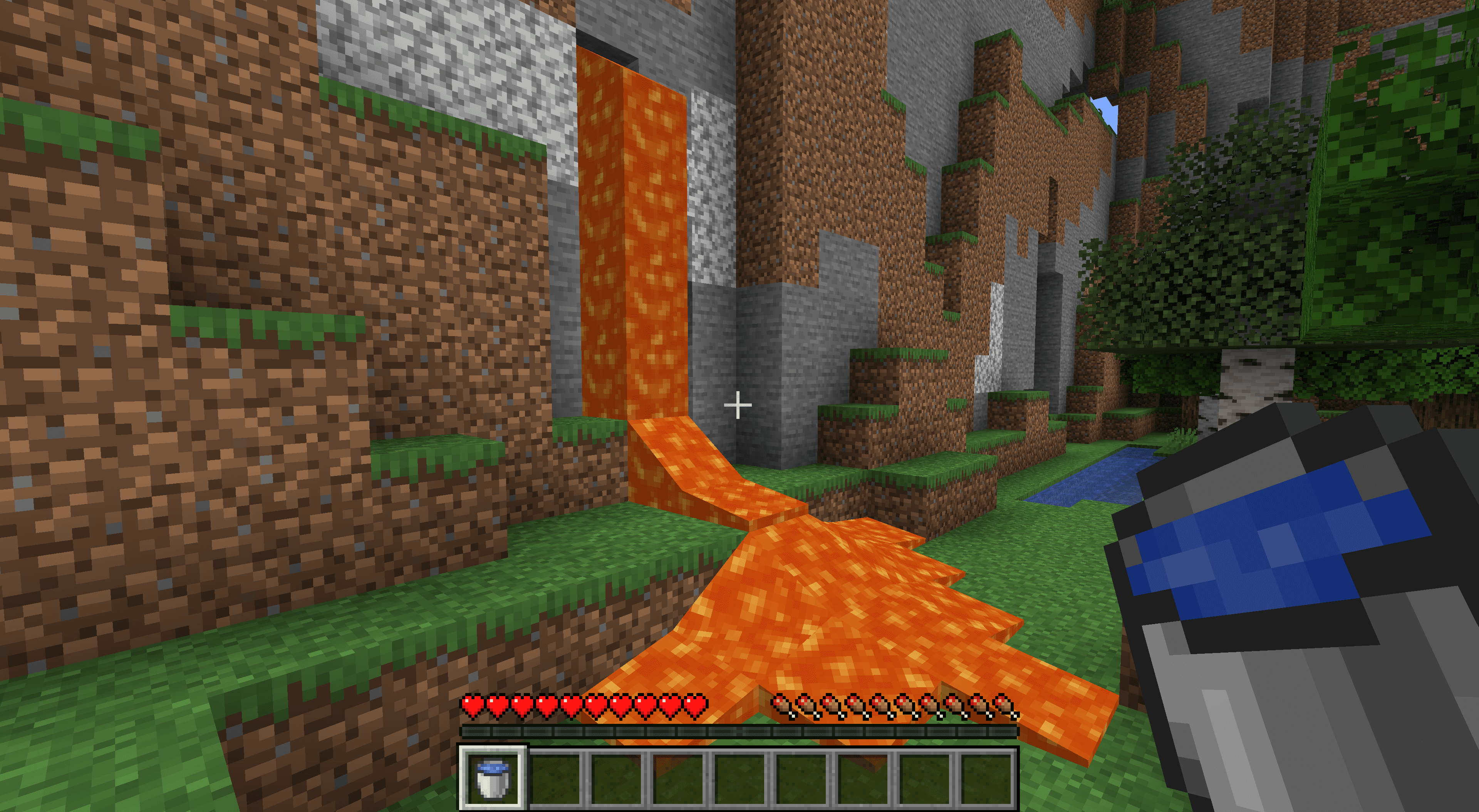 Lava i Minecraft.