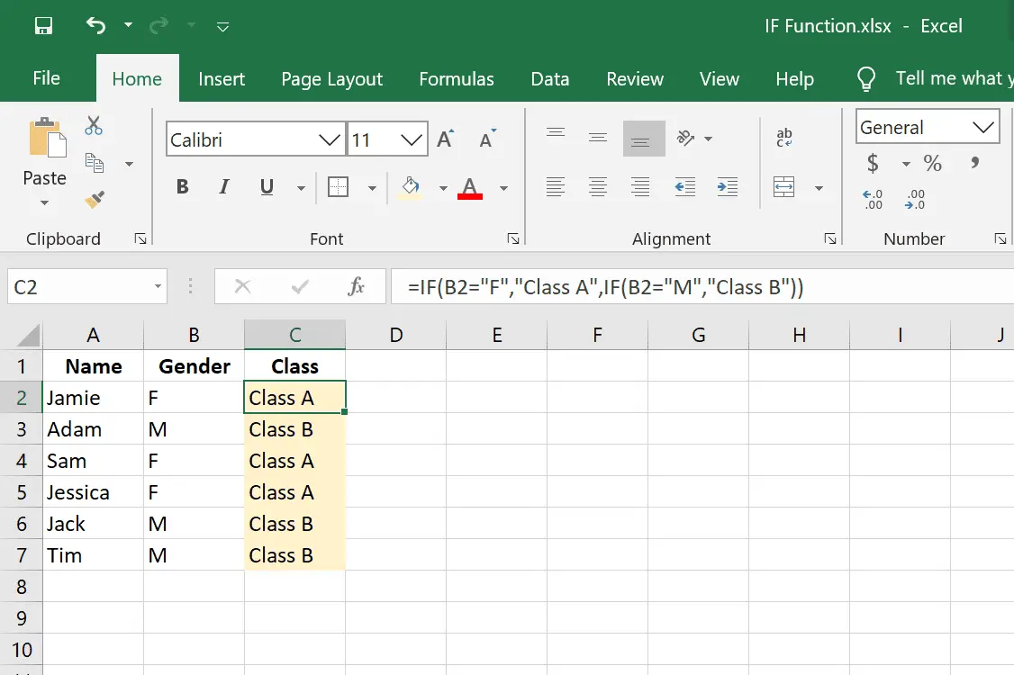 Kapslade IF-uttalanden i Excel