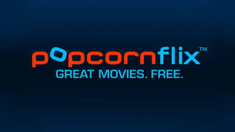 Skärmdump av Popcornflix-logotypen