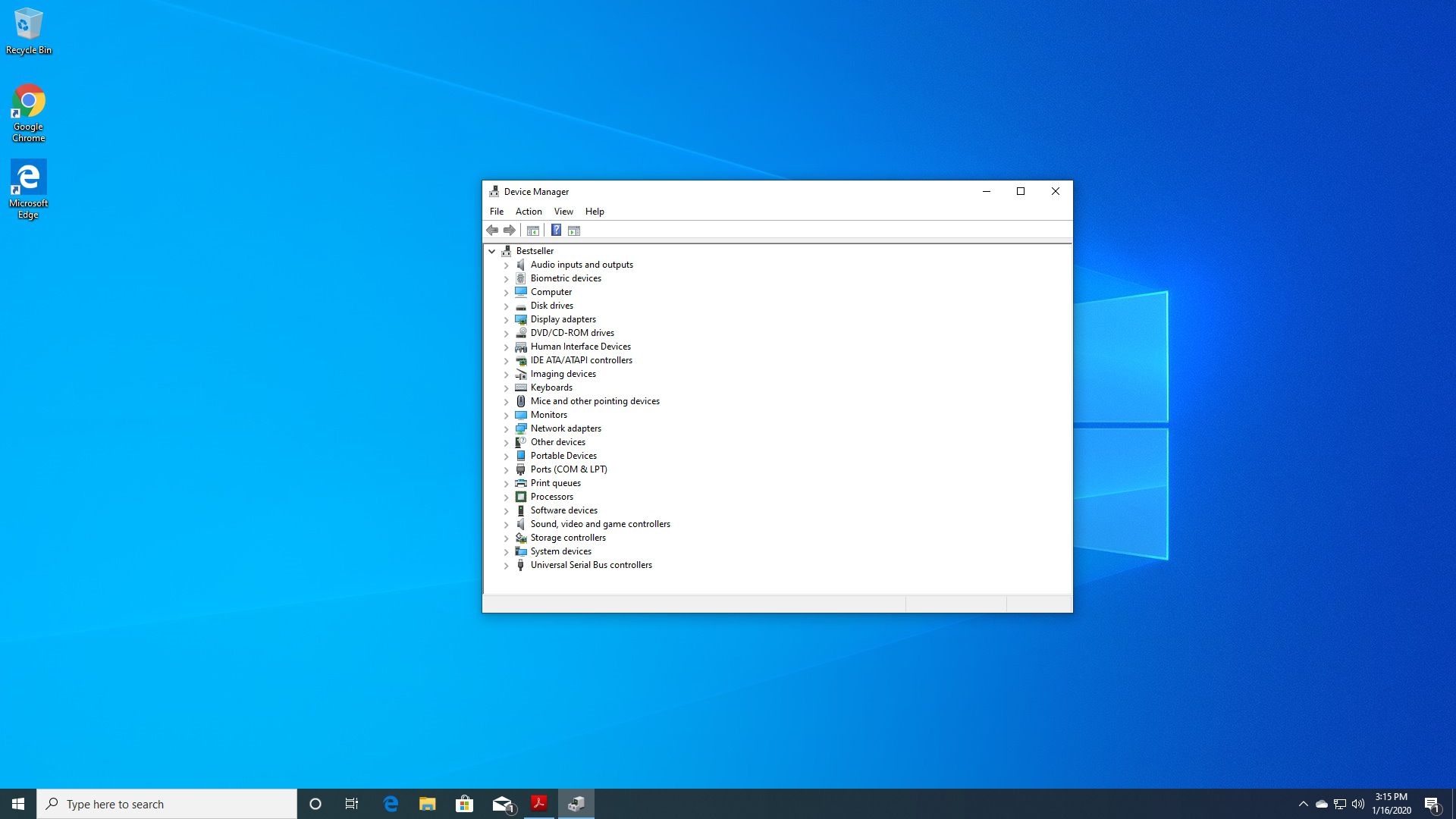 Enhetshanteraren i Windows 10.