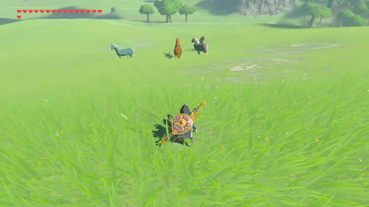 Smyga upp på hästar i Zelda: Breath of the Wild