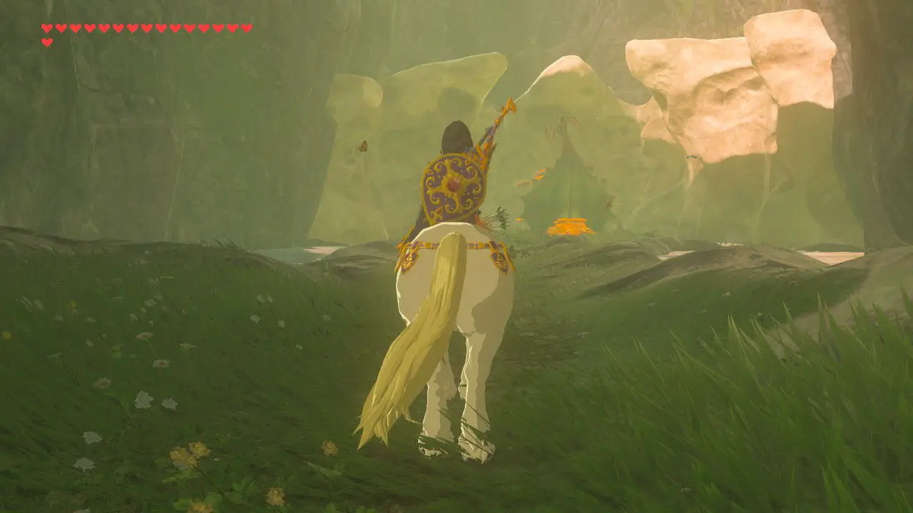 Lokalisering av hästfontän i Zelda: Breath of the Wild.