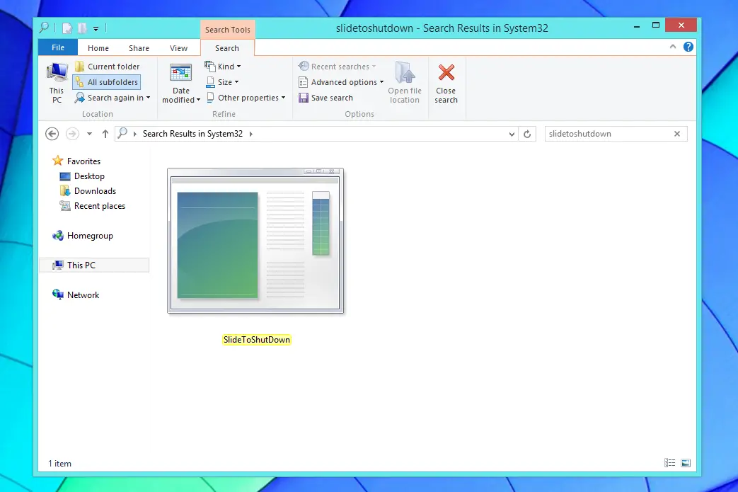 SlideToShutDown Windows 8-fil