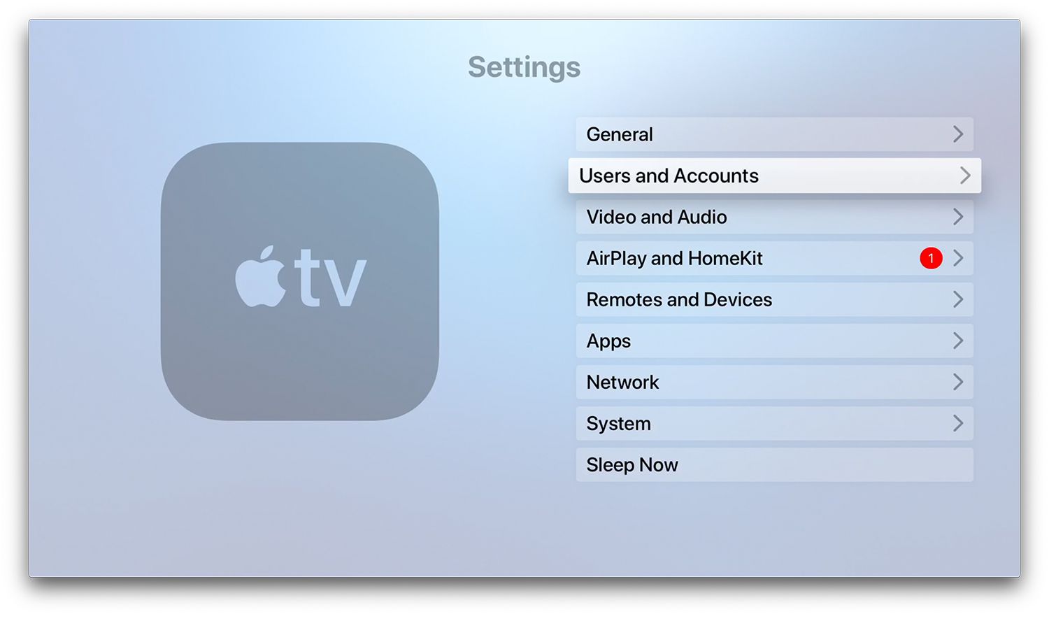 Apple TV-inställningar
