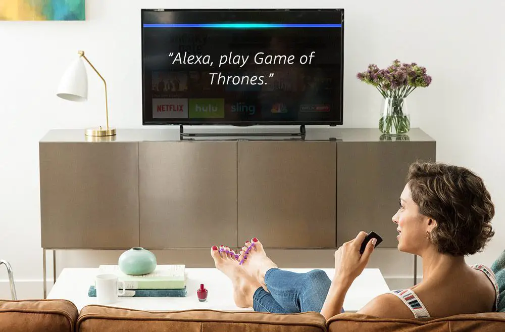 Använda Alexa med en TV