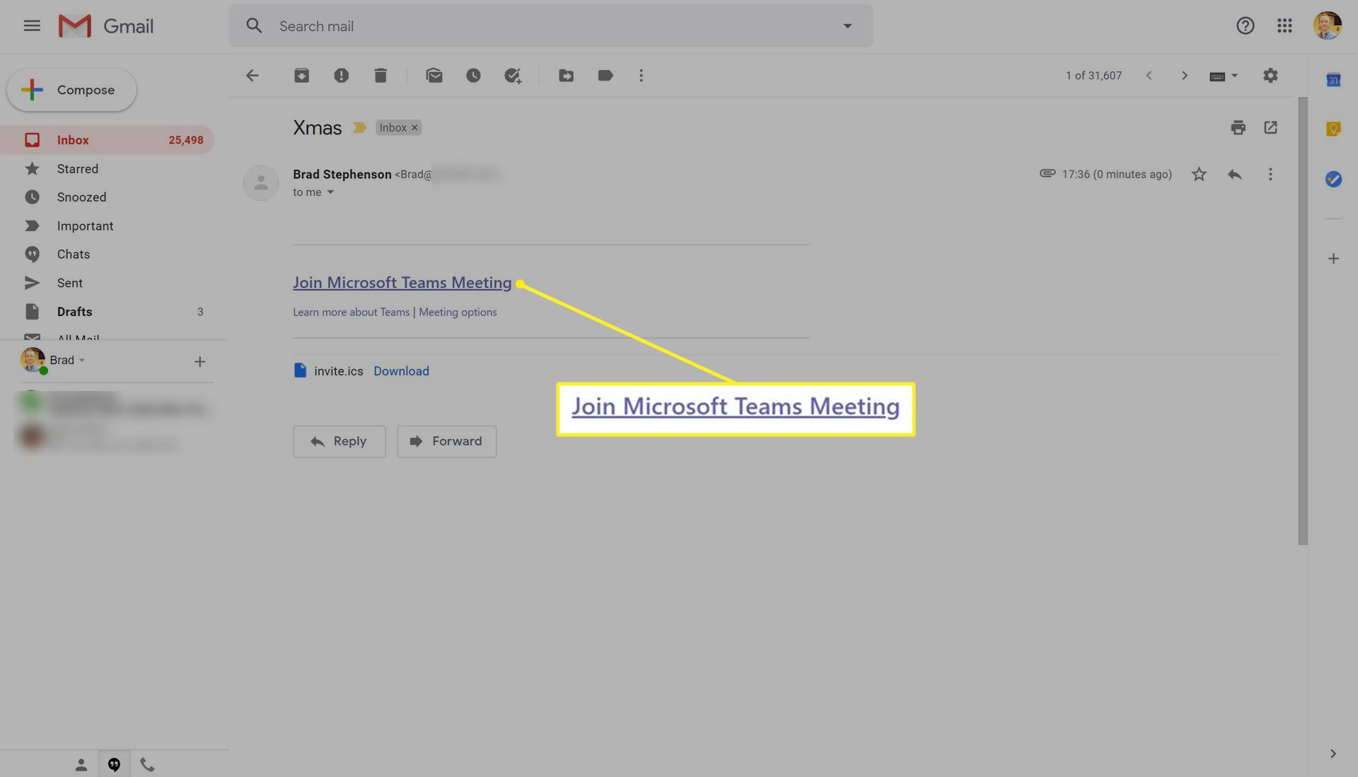 Länk för att delta i ett Microsoft Teams-möte