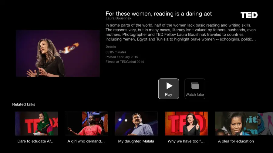TEDTalks på Apple TV