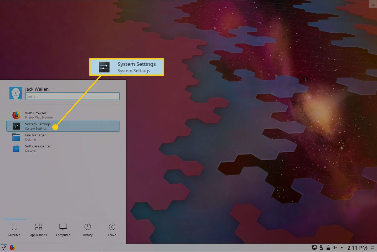 Systeminställningar i KDE Plasma.