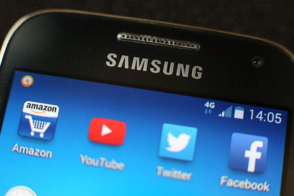 Samsung-smarttelefons startskärmsikoner