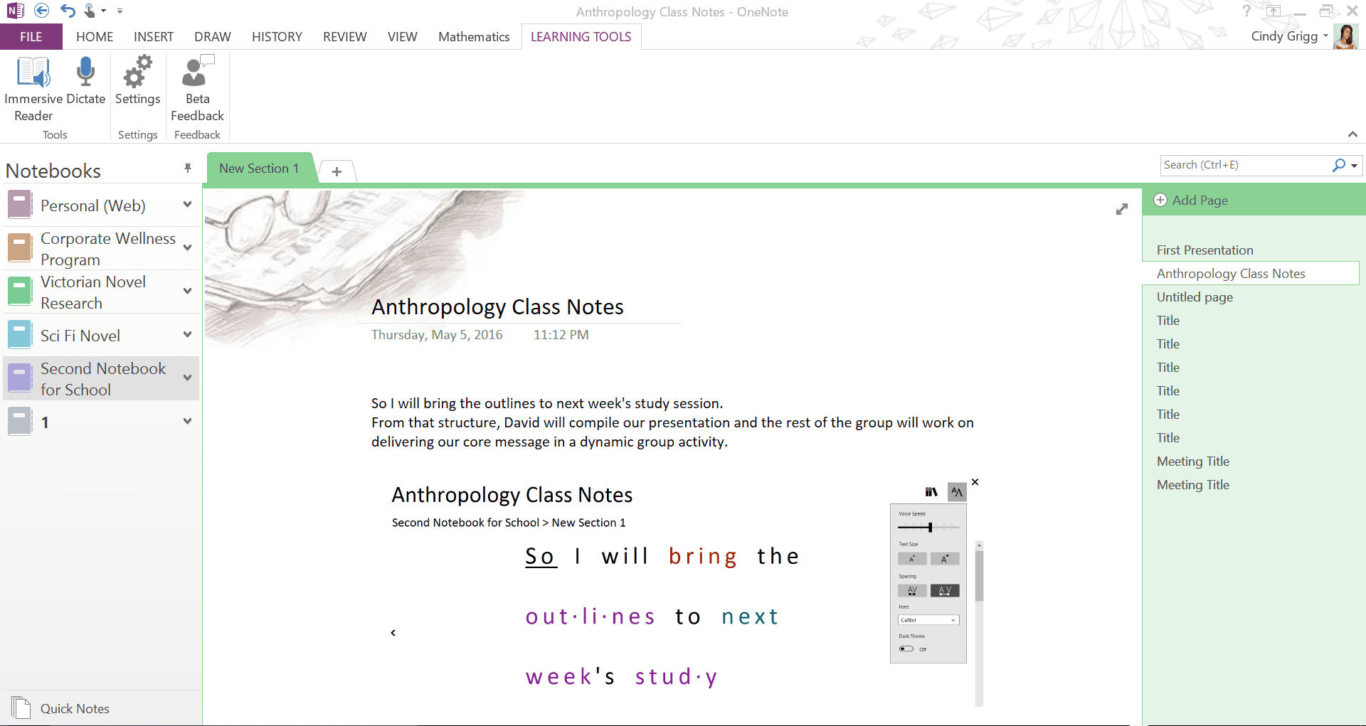 Gratis inlärningsverktyg för skrivning och läsning för Microsoft OneNote