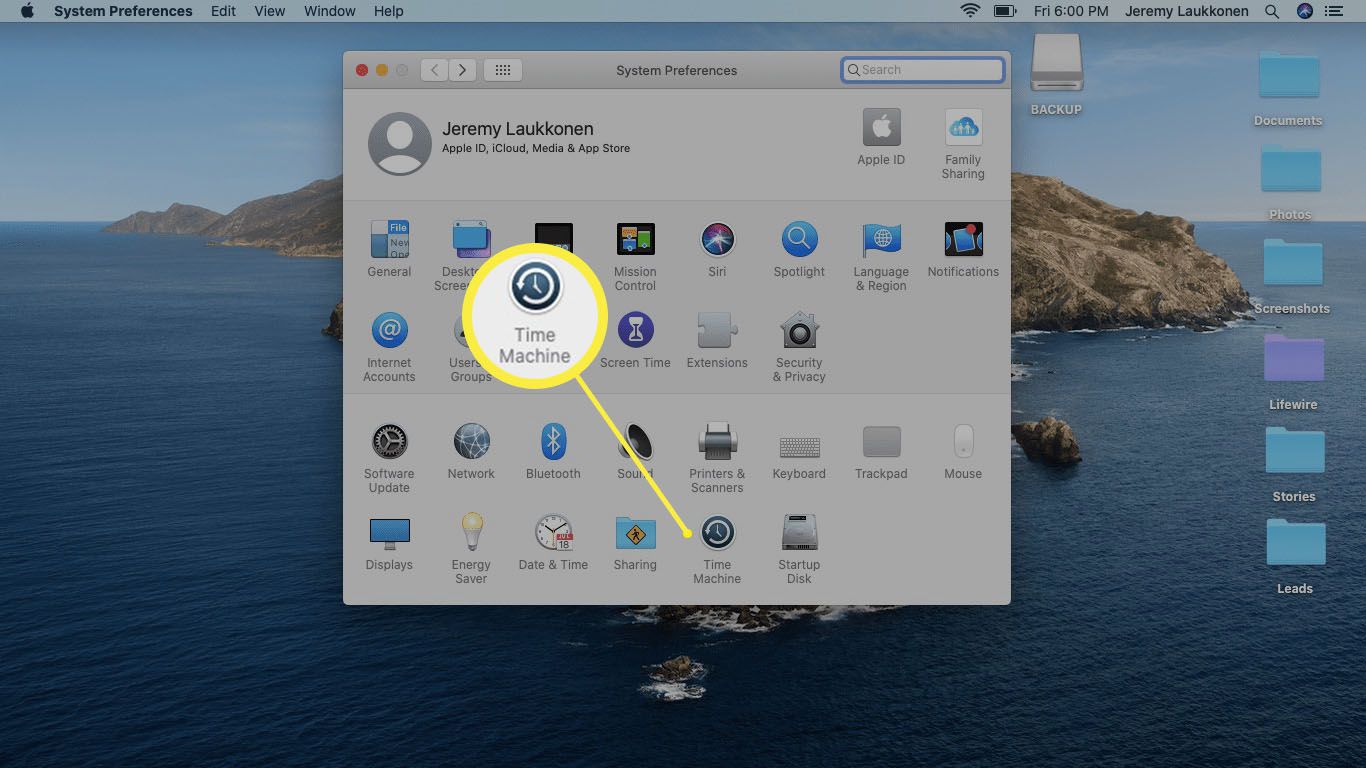 En skärmdump av Mac-systeminställningar.