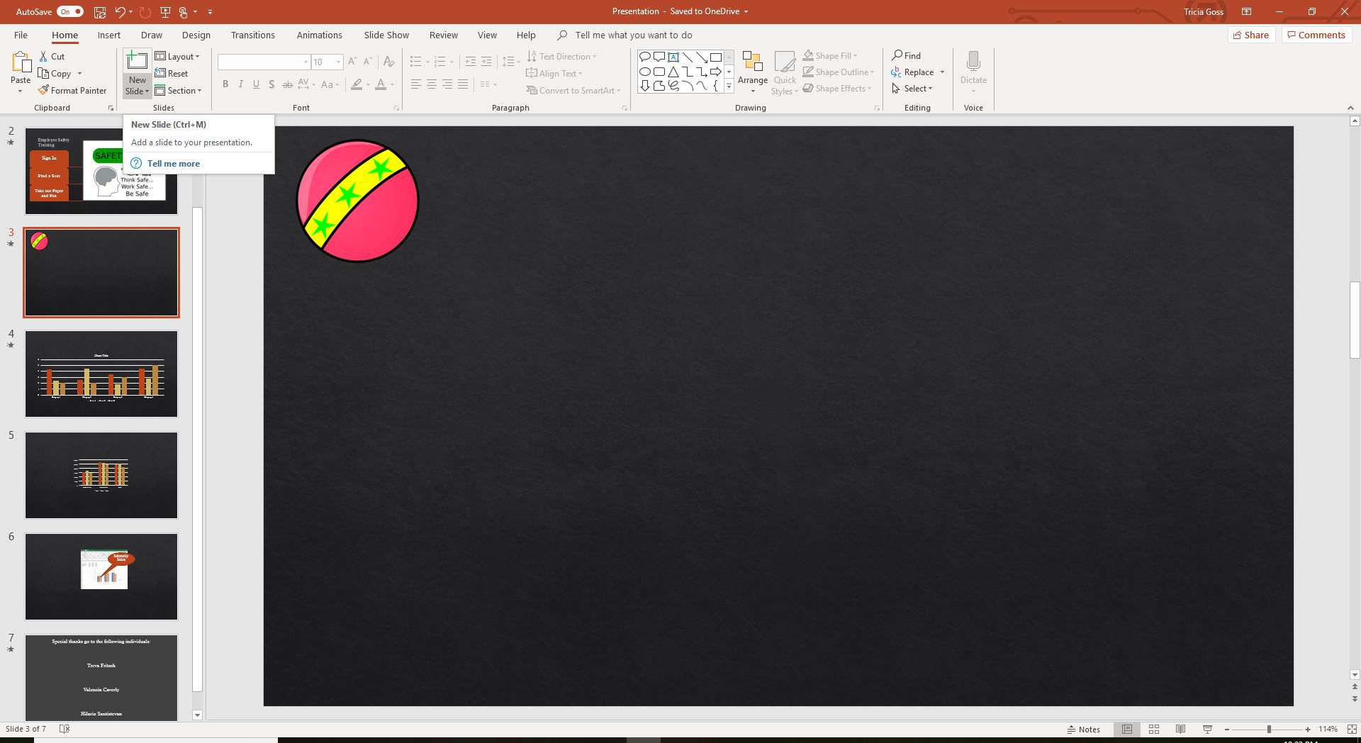 En skärmdump för att lägga till en ny bild i PowerPoint.