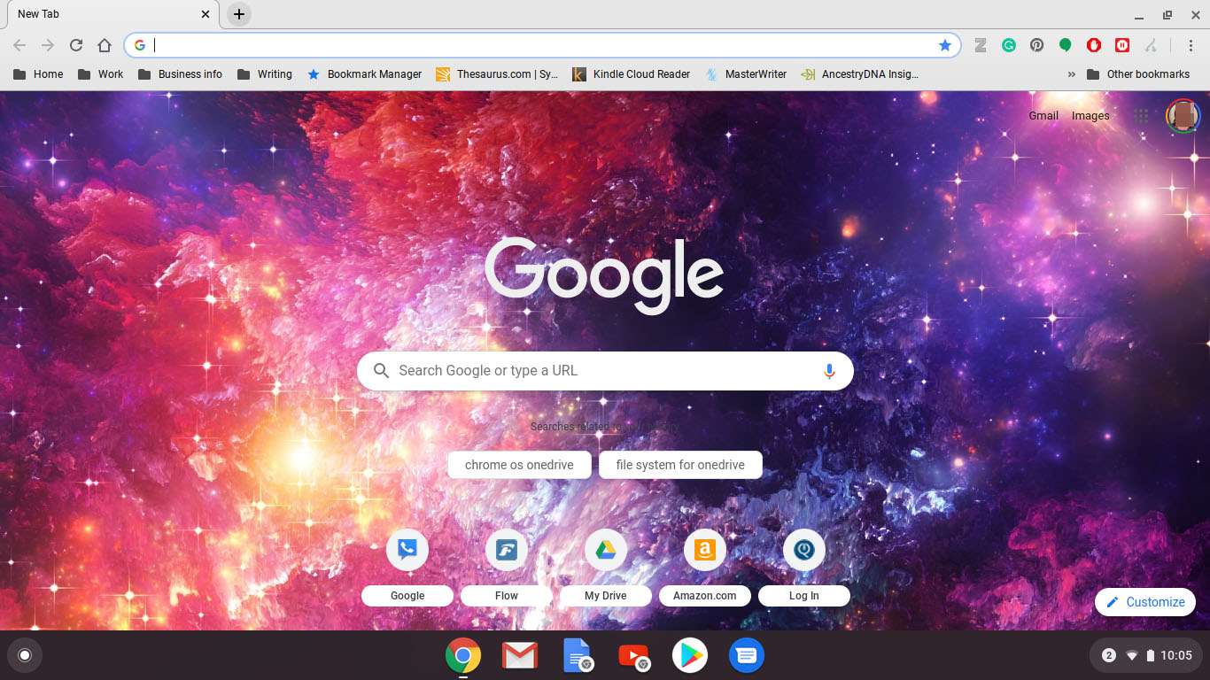 Google Chrome på Chromebook.