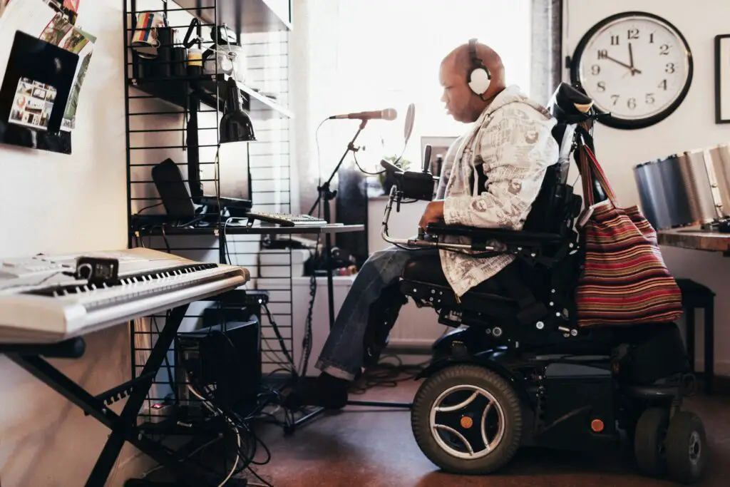 disabled man recording music GettyImages 640967425 57b760c43df78c8763b67047