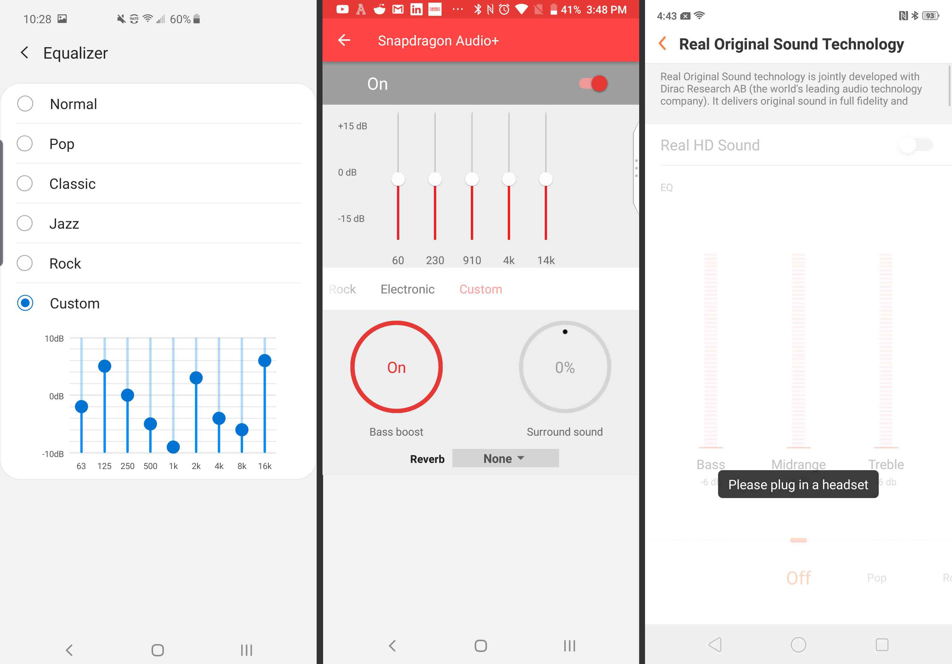 Tre sätt som din Android kan visa Equalizer-inställningar