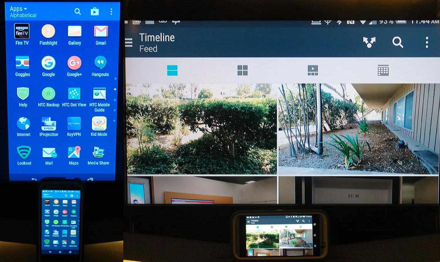 Android-skärmspegling till TV-exempel via Fire TV