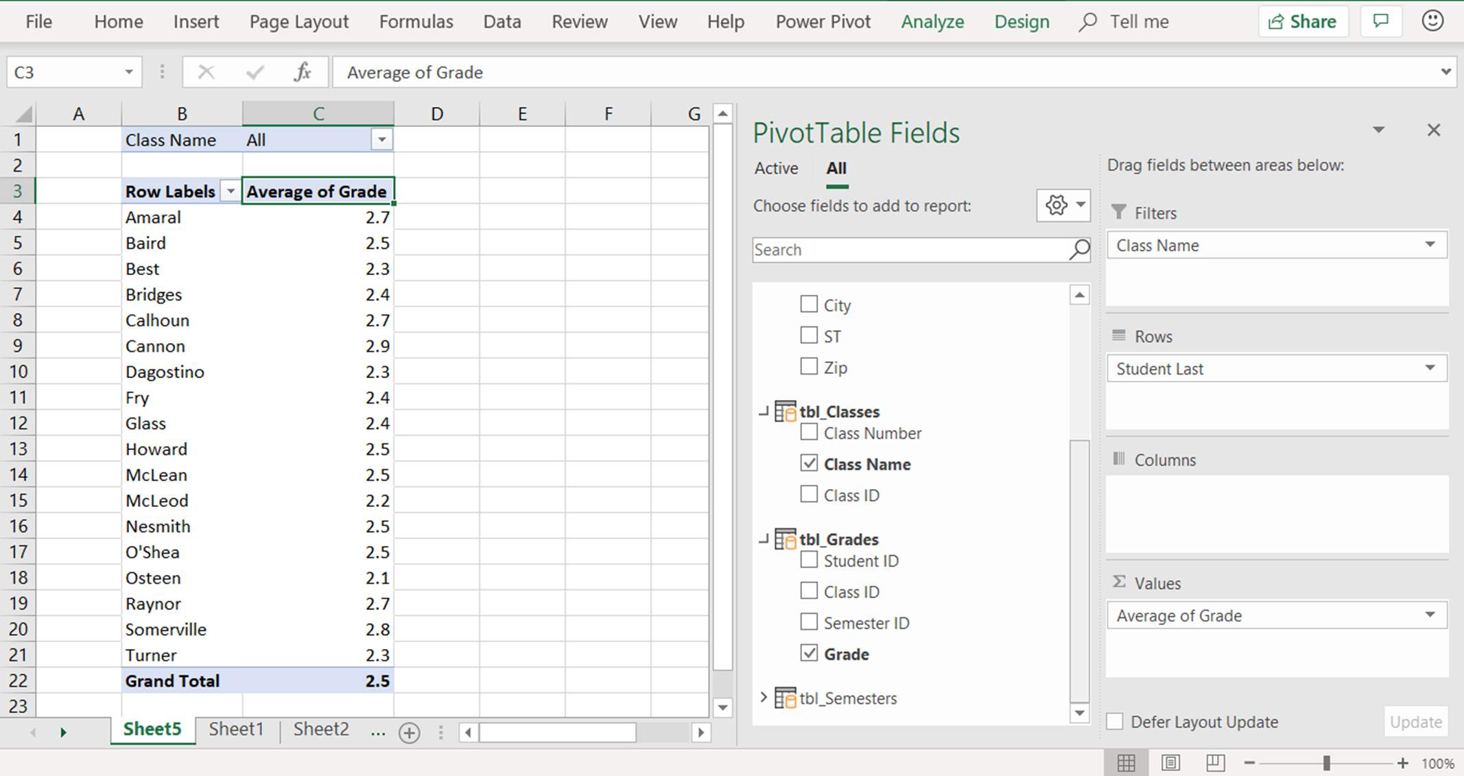 En skärmdump som visar hur man lägger till ett värde i en pivottabell i Excel PowerPivot