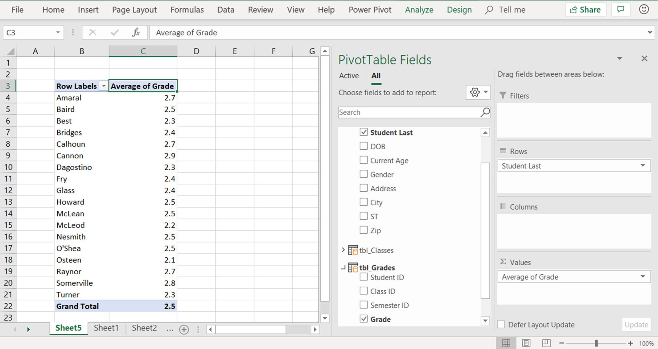 En skärmdump som visar hur man väljer data som ska användas i en pivottabell i PowerPivot Excel