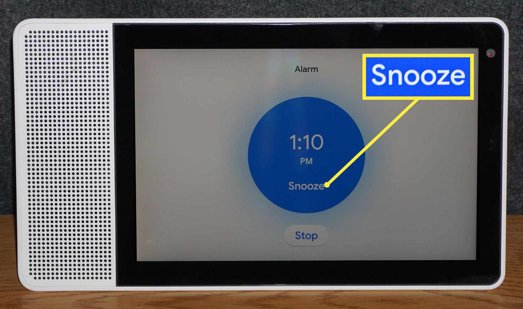Snooze Prompt på Lenovo Smart Display