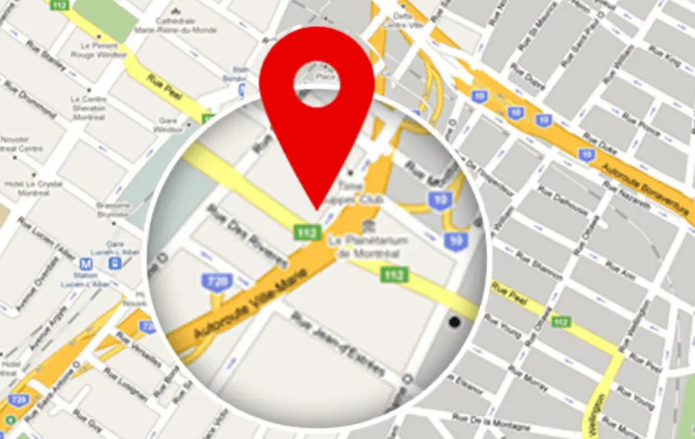 Google Map-lokaliseringsenhet