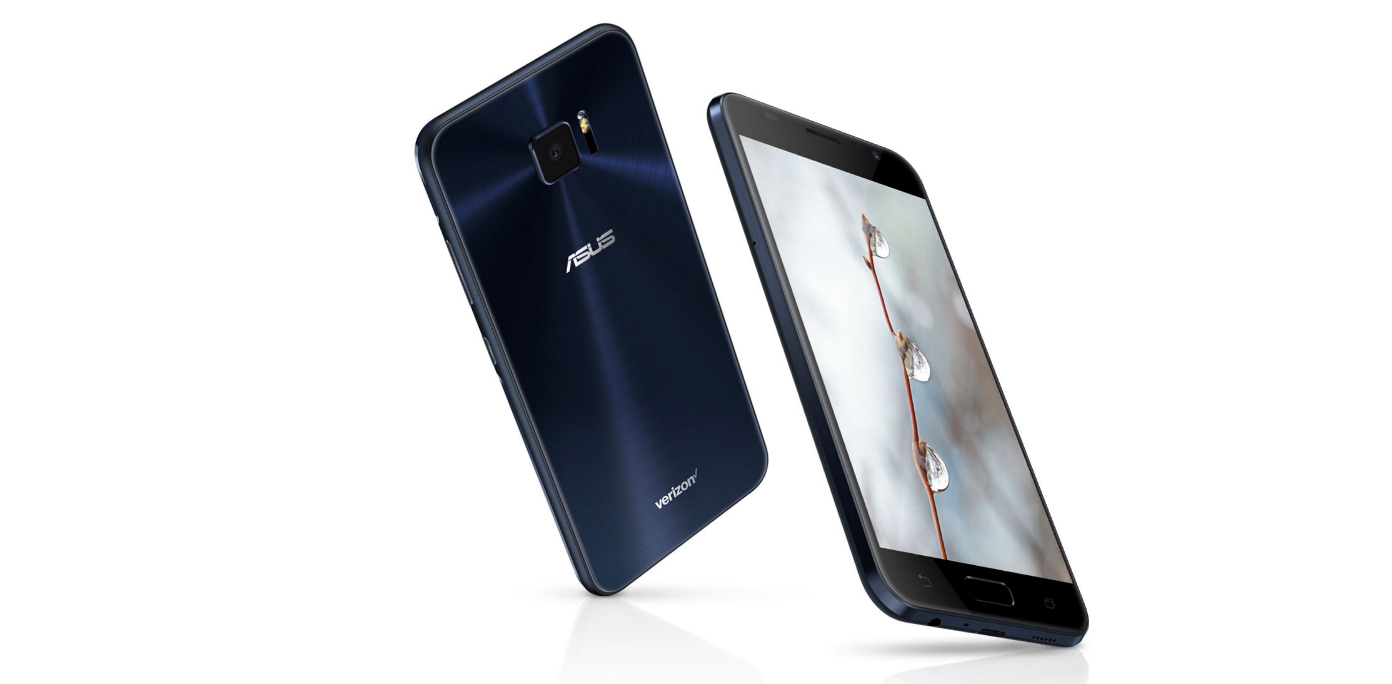 Asus ZenFone V i svart fram- och bakvy