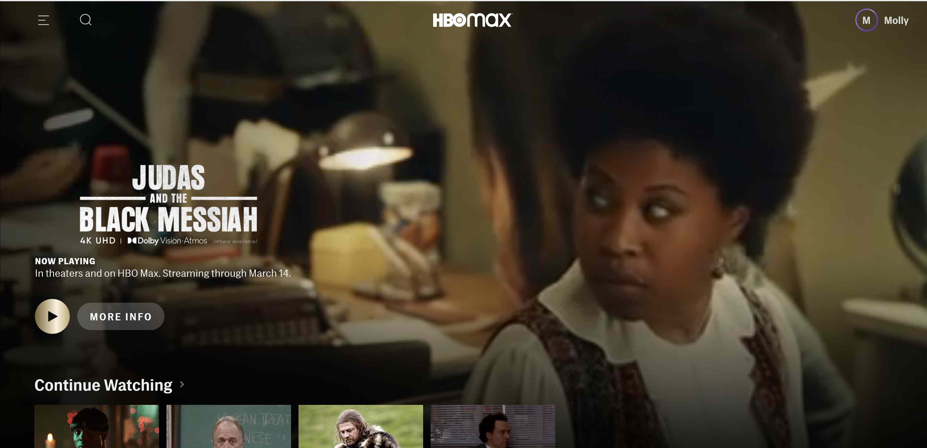 HBO Max på Apple TV.