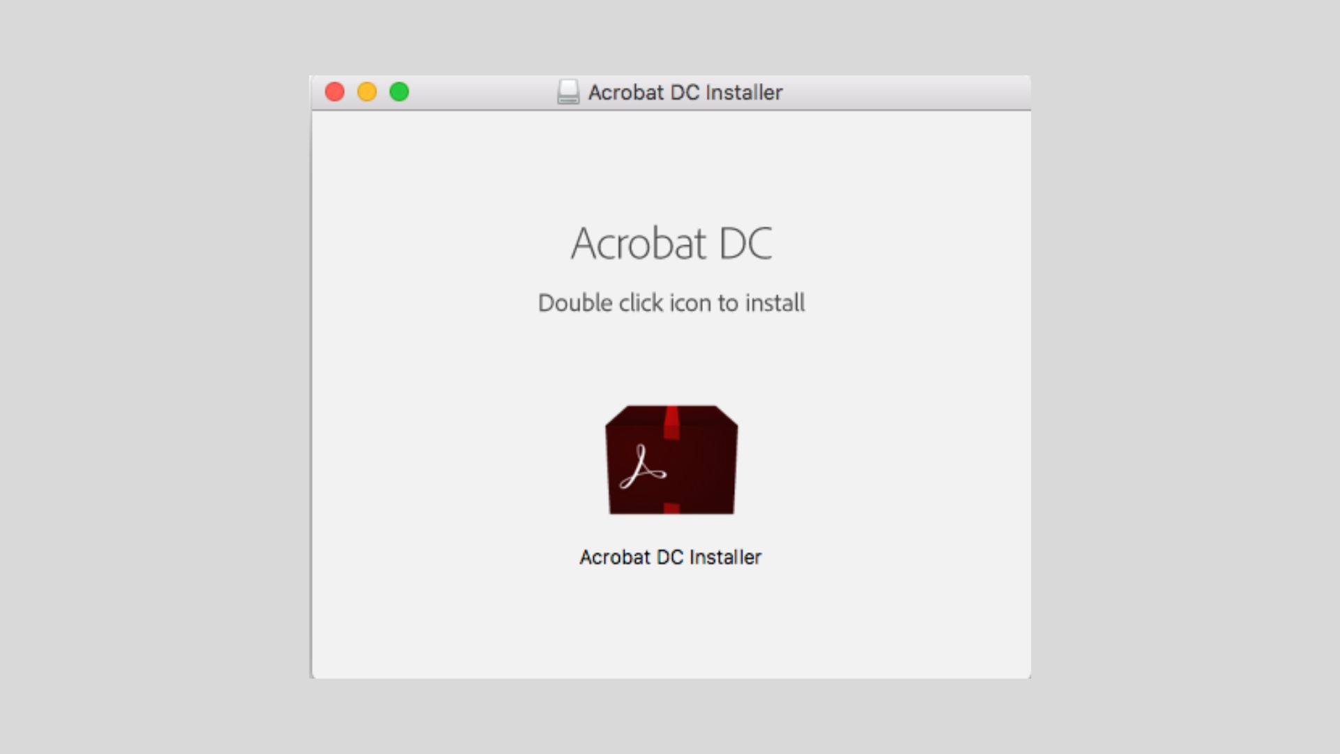 En skärmdump av Acrobat DC Installer.