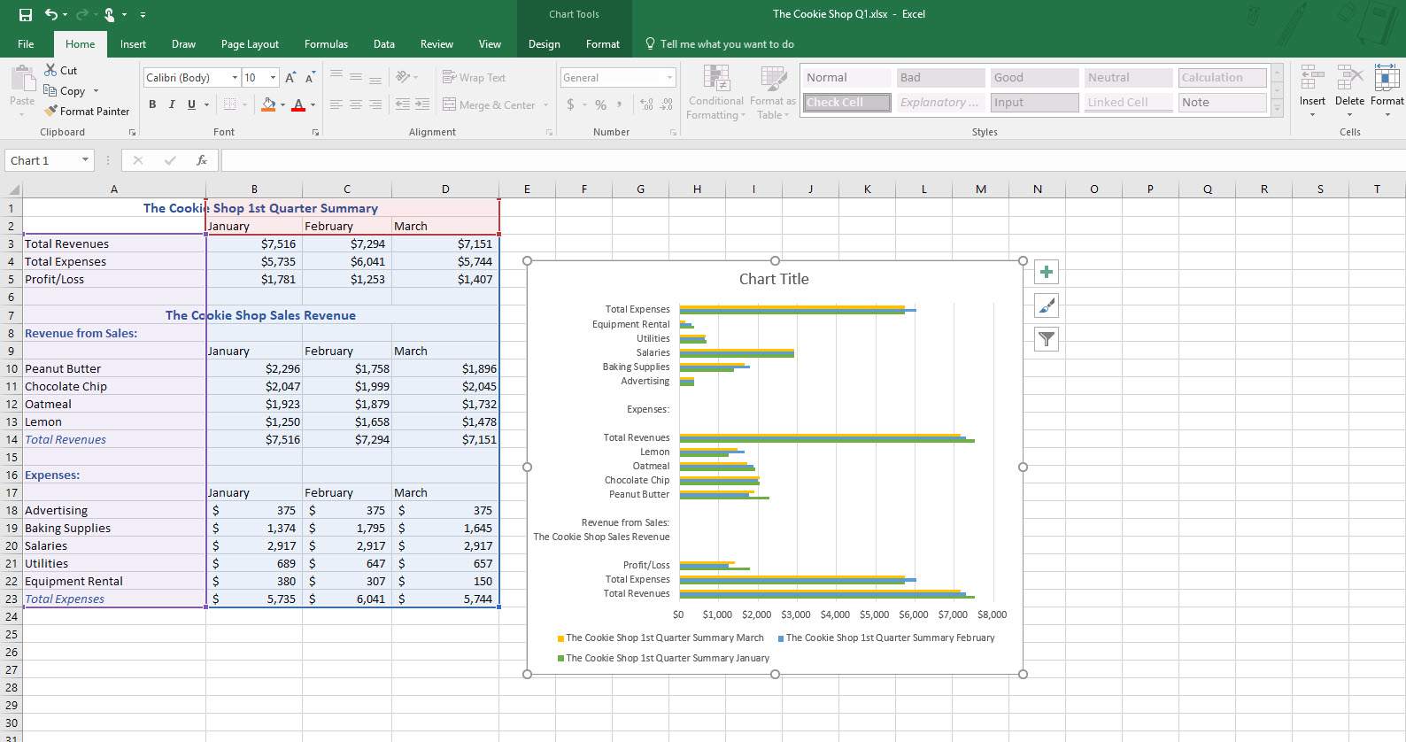 Microsoft Excel-diagram