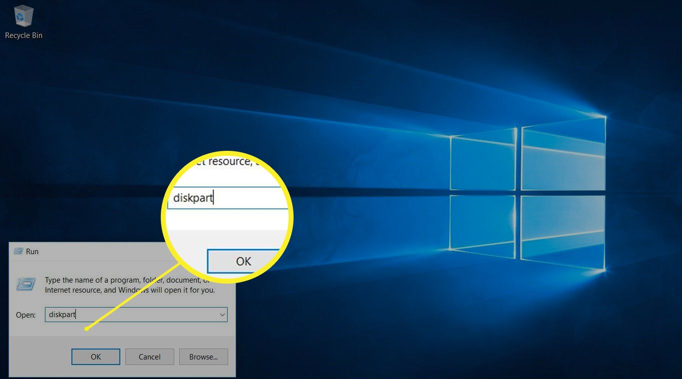 Diskpart-kommando i Windows