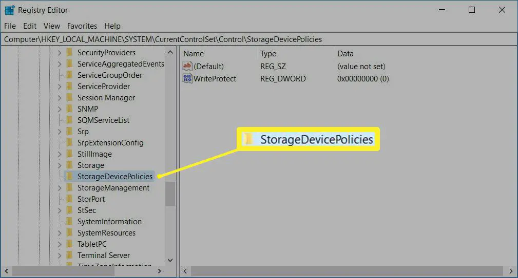 StorageDevicePolicies