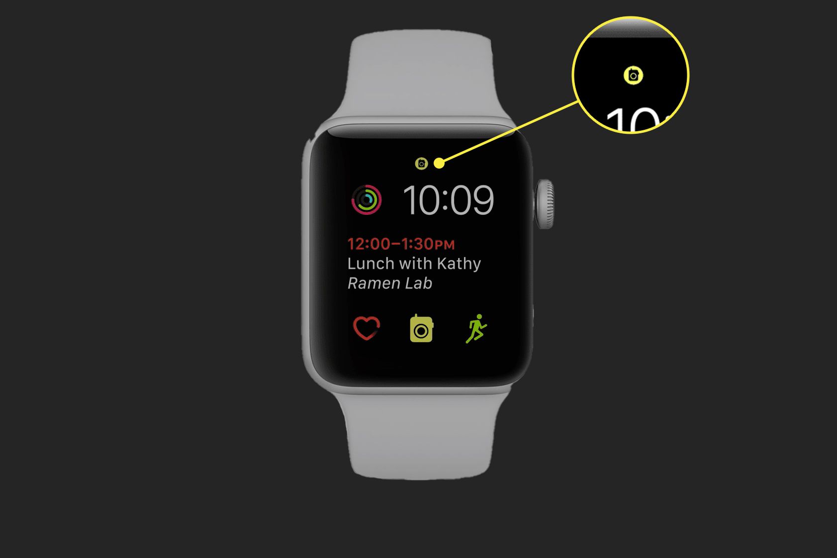 Walkie-Talkie-appikonen på Apple Watch-startskärmen