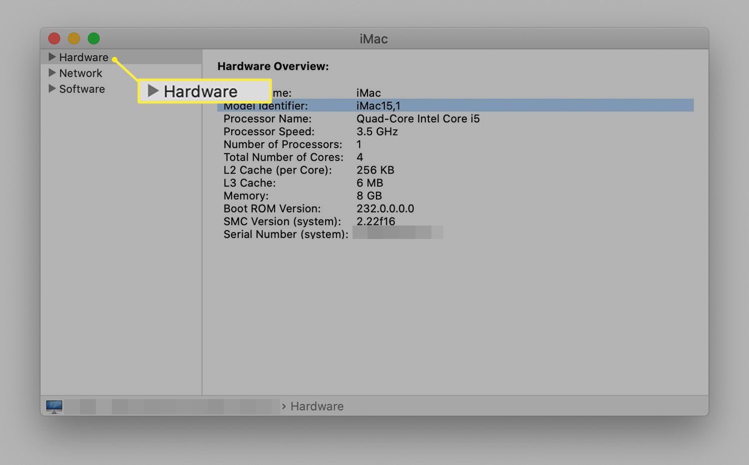 iMac hårdvarulista