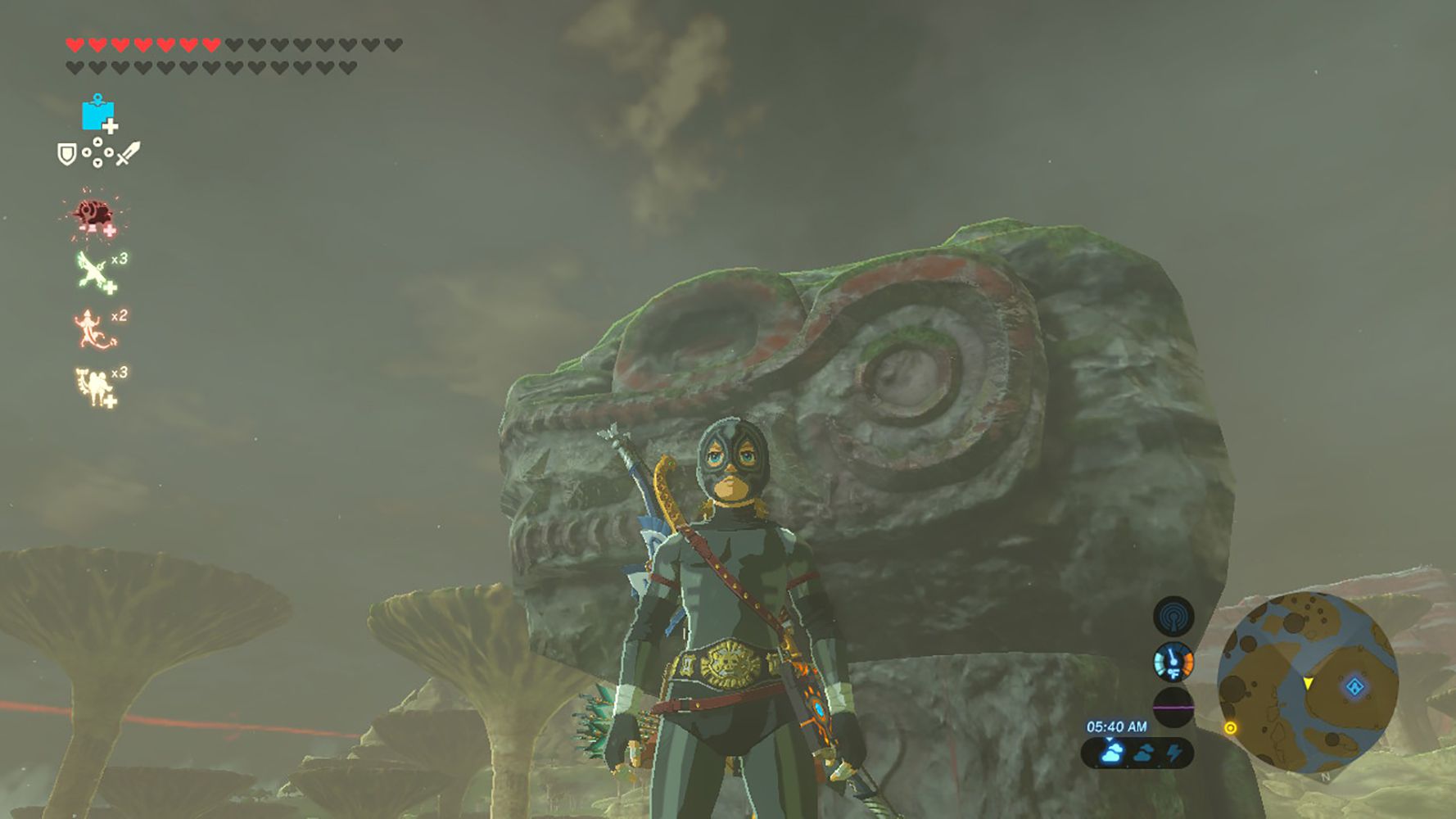 Skärmdump av Radiant Armor i Zelda: BOTW