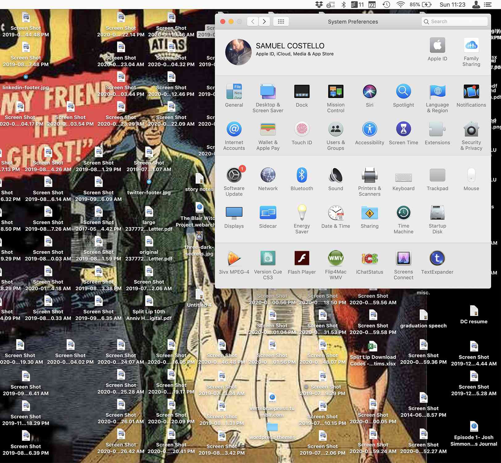 Skärmdump av fönstret Mac-systeminställningar