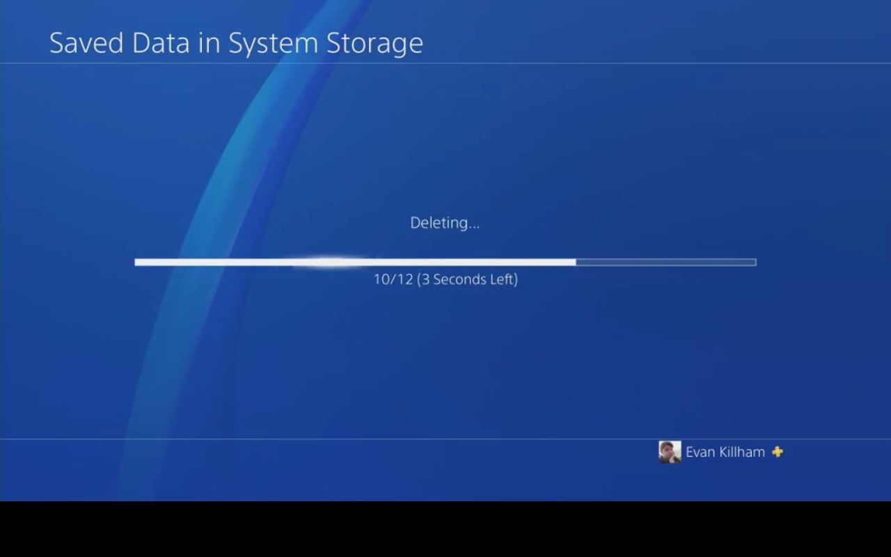 Ta bort sparade data från en PS4.