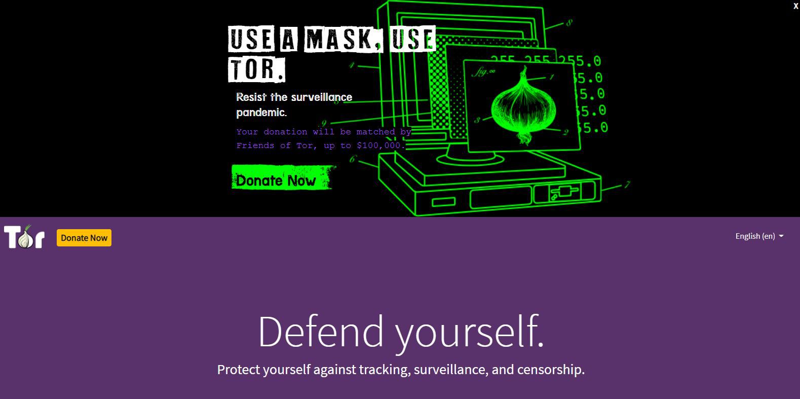 Tor Project webbplats